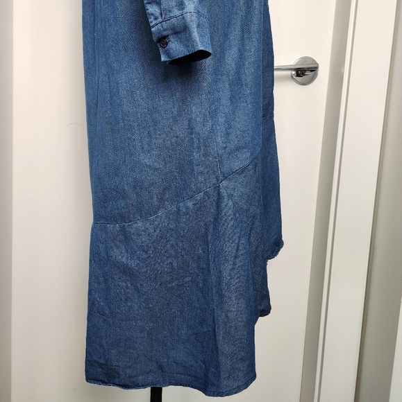 Lightweights Denim Long Sleeve Midi Dress - Picture 5 of 11